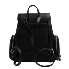 Michael Kors Jet Set Medium Grain Leather női hátizsák fekete