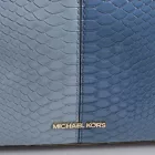 Michael Kors kígyóbőr hatású női válltáska 38S3G7LC8E kék