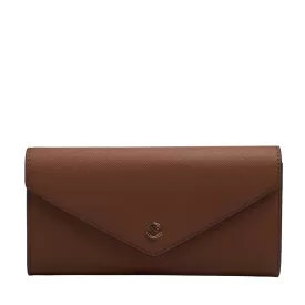   Michael Kors Leather Envelope Clutch női táska világosbarna