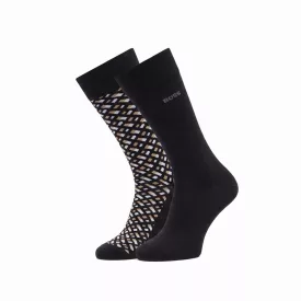 Hugo Boss 50515141 férfi zokni fekete-mintás fekete