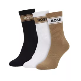 Hugo Boss 50543637 férfi zokni csomag fekete-barna-fehér