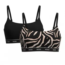   Hugo Boss 50545712 női sportmelltartó csomag fekete-fekete mintás