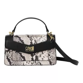   Cavalli Class CCHB0209 női kézitáska fekete-kígyómintás