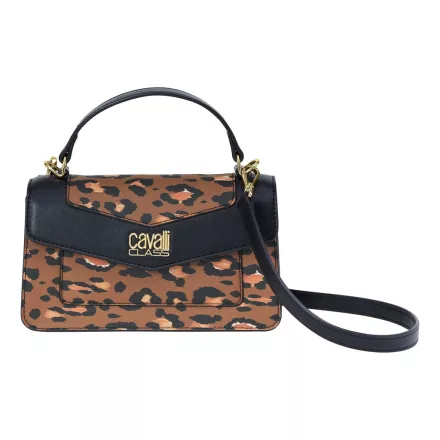 Cavalli Class CCHB0209 női kézitáska fekete-leopárd