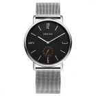 Bering férfi óra karóra vékony Radio Control - 53739-002 Meshband kamprtw0616