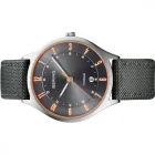 Bering férfi óra karóra Titan Ultra vékony - 11739-879 Textil kamprtw0616