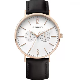   Bering férfi óra karóra Ultra vékony 14240-464 bőr kamprtw0616