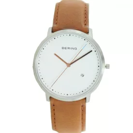   Bering férfi óra karóra vékony klasszikus - 11139-504-1 bőr kamprtw0616
