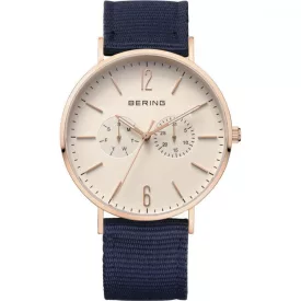   Bering Unisex férfi női óra karóra Ultra vékony - 14240-664 / bőr kamprtw0616