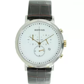   Bering férfi óra karóra Kronográf - 10540-534 bőr kamprtw0616