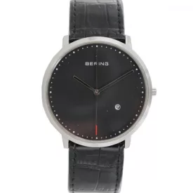  Bering férfi óra karóra vékony klasszikus - 11139-402 bőr Kroko kamprtw0616