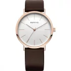 Bering Unisex férfi női óra karóra vékony klasszikus - 13436-564-1 bőr kamprtw0616