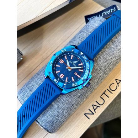 Nautica férfi kb. Bay kék szilikon szíj óra karóra (modell: NAPTCF201) /kampuuax0102 várható érkezés:05.25