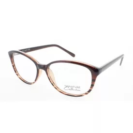 Signature unisex szemüvegkeret S7020-BrownStripe-52 