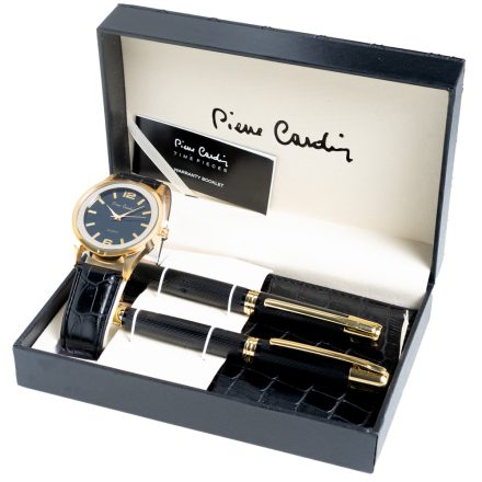Pierre Cardin ajándék szett óra karóra & pénztárca & toll PCX7870EMI férfi 