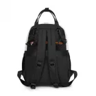 Miss Lulu London BCM2532 - Miss Lulu Stilvoller multifunktionaler Wickelrucksack  isolierten Flaschenhaltern, Kinderwagenhaltern és gurulós táska-Schlaufe - fekete és bézs