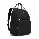 Miss Lulu London BCM2532 - Miss Lulu Stilvoller multifunktionaler Wickelrucksack  isolierten Flaschenhaltern, Kinderwagenhaltern és gurulós táska-Schlaufe - fekete