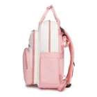 Miss Lulu London BCM2532 - Miss Lulu Stilvoller multifunktionaler Wickelrucksack  isolierten Flaschenhaltern, Kinderwagenhaltern és gurulós táska-Schlaufe - rózsaszín és bézs