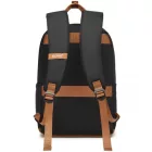 Miss Lulu London BPK2502 - Kono Klassischer Freizeitrucksack  laptopzseb és gepolsterten Trägerriemen  tägliche Pendelwege - fekete és barna