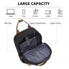 Miss Lulu London BPK2502 - Kono Klassischer Freizeitrucksack  laptopzseb és gepolsterten Trägerriemen  tägliche Pendelwege - fekete és barna
