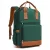Miss Lulu London BPK2502 - Kono Klassischer Freizeitrucksack  laptopzseb és gepolsterten Trägerriemen  tägliche Pendelwege - zöld és barna
