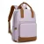 Miss Lulu London BPK2502 - Kono Klassischer Freizeitrucksack  laptopzseb és gepolsterten Trägerriemen  tägliche Pendelwege - Lila és barna
