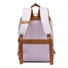 Miss Lulu London BPK2502 - Kono Klassischer Freizeitrucksack  laptopzseb és gepolsterten Trägerriemen  tägliche Pendelwege - Lila és barna