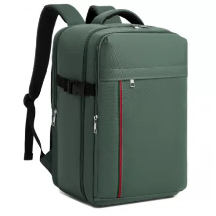 Miss Lulu London BPK2504 - Kono 20L Kabinenrucksack  roter Verzierung  15,6" Laptop – wasserabweisender Reisetagesack  Gepäckgurte - zöld
