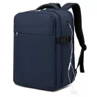 Miss Lulu London BPK2504 - Kono 20L Kabinenrucksack  roter Verzierung  15,6" Laptop – wasserabweisender Reisetagesack  Gepäckgurte - Marineblau