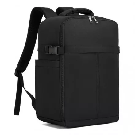 Miss Lulu London BPK2505 - Kono Urban Smart 15L kézipoggyász-hátizsák  Gepäckriemen – Ideal  Reisen, Arbeit & tägliche Pendelwege - fekete