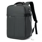 Miss Lulu London BPK2505 - Kono Urban Smart 15L kézipoggyász-hátizsák  Gepäckriemen – Ideal  Reisen, Arbeit & tägliche Pendelwege - Dunkelgrau