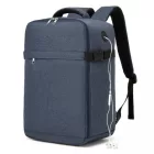 Miss Lulu London BPK2505 - Kono Urban Smart 15L kézipoggyász-hátizsák  Gepäckriemen – Ideal  Reisen, Arbeit & tägliche Pendelwege - Marineblau