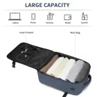 Miss Lulu London BPK2505 - Kono Urban Smart 15L kézipoggyász-hátizsák  Gepäckriemen – Ideal  Reisen, Arbeit & tägliche Pendelwege - Marineblau