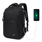 Miss Lulu London BPK2518 - Kono Laptop-hátizsák  15,6" Laptop-Fach, komfortabel és tartós  Arbeit és Geschäftsreisen - fekete