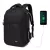 Miss Lulu London BPK2518 - Kono Laptop-hátizsák  15,6" Laptop-Fach, komfortabel és tartós  Arbeit és Geschäftsreisen - fekete