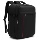 Miss Lulu London BPK2524 - Kono Geräumiger, organisierter Personal-termék-hátizsák (40×30×20)  15,6"-laptopzseb és Clamshell-főrekesz - fekete
