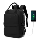 Miss Lulu London BPK2527 - Kono Funktioneller wasserabweisender Laptop-hátizsák, trendiges Design  gepolstertem Fach és mehreren praktischen Fächern - fekete