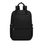 Miss Lulu London BPK2527 - Kono Funktioneller wasserabweisender Laptop-hátizsák, trendiges Design  gepolstertem Fach és mehreren praktischen Fächern - fekete