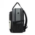 Miss Lulu London BPK2527 - Kono Funktioneller wasserabweisender Laptop-hátizsák, trendiges Design  gepolstertem Fach és mehreren praktischen Fächern - szürke és bézs