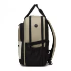 Miss Lulu London BPK2527 - Kono Funktioneller wasserabweisender Laptop-hátizsák, trendiges Design  gepolstertem Fach és mehreren praktischen Fächern - Khaki és bézs