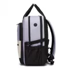Miss Lulu London BPK2527 - Kono Funktioneller wasserabweisender Laptop-hátizsák, trendiges Design  gepolstertem Fach és mehreren praktischen Fächern - Lila és bézs