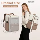 Miss Lulu London BPK2529 - Kono Kompakter 15,6" Laptop-utazótáska - 40x30x20cm,  unter den Sitz,  gurulós táska-tok - bézs és Khaki