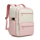 Miss Lulu London BPK2529 - Kono Kompakter 15,6" Laptop-utazótáska - 40x30x20cm,  unter den Sitz,  gurulós táska-tok - bézs és rózsaszín