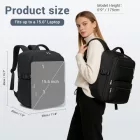 Miss Lulu London BPK2529 - Kono Kompakter 15,6" Laptop-utazótáska - 40x30x20cm,  unter den Sitz,  gurulós táska-tok - fekete