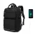Miss Lulu London BPK2530 - Kono Geräumiger, wasserabweisender Laptop-hátizsák  Reisen és Pendeln - Gepolsterter Laptop-Fach  15,6", Reflektorstreifen - fekete