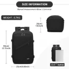 Miss Lulu London BPK2531S - Vielseitiger Business-hátizsák - Passend  15,6" Laptops, ideal  Arbeit, Reisen és den täglichen Pendelverkehr - fekete