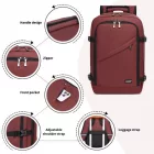 Miss Lulu London BPK2531S - Vielseitiger Business-hátizsák - Passend  15,6" Laptops, ideal  Arbeit, Reisen és den täglichen Pendelverkehr - Burgund