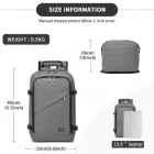 Miss Lulu London BPK2531S - Vielseitiger Business-hátizsák - Passend  15,6" Laptops, ideal  Arbeit, Reisen és den täglichen Pendelverkehr - szürke