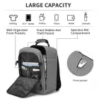 Miss Lulu London BPK2531S - Vielseitiger Business-hátizsák - Passend  15,6" Laptops, ideal  Arbeit, Reisen és den täglichen Pendelverkehr - szürke