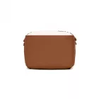Miss Lulu London BPK2565 - Kono Colourblock-Kabinenrucksack 40×30×20 - geräumig, Clamshell-Öffnung, 15,6″-laptopzseb, bereit  Reise & Pendeln - bézs/barna